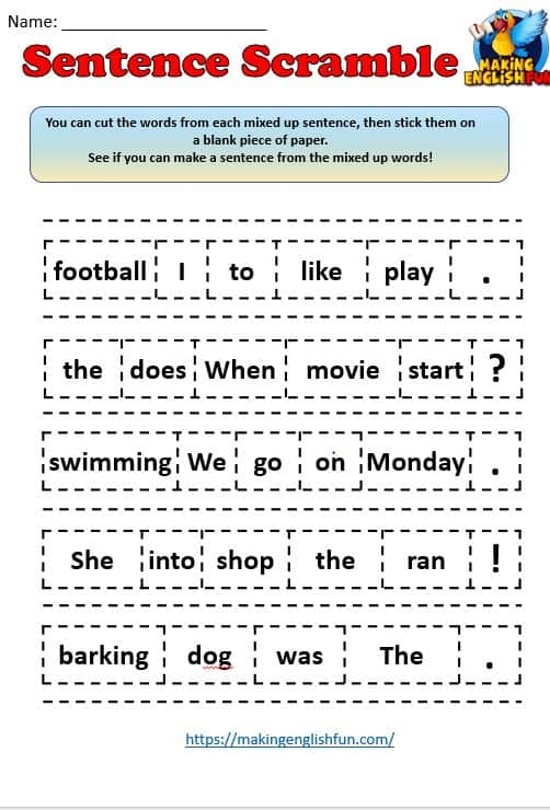 Stretch The Sentence Worksheet 4 Ultimate SLP Worksheets Library