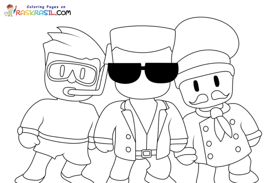 Stumble Guys Coloring Page Coloring Home