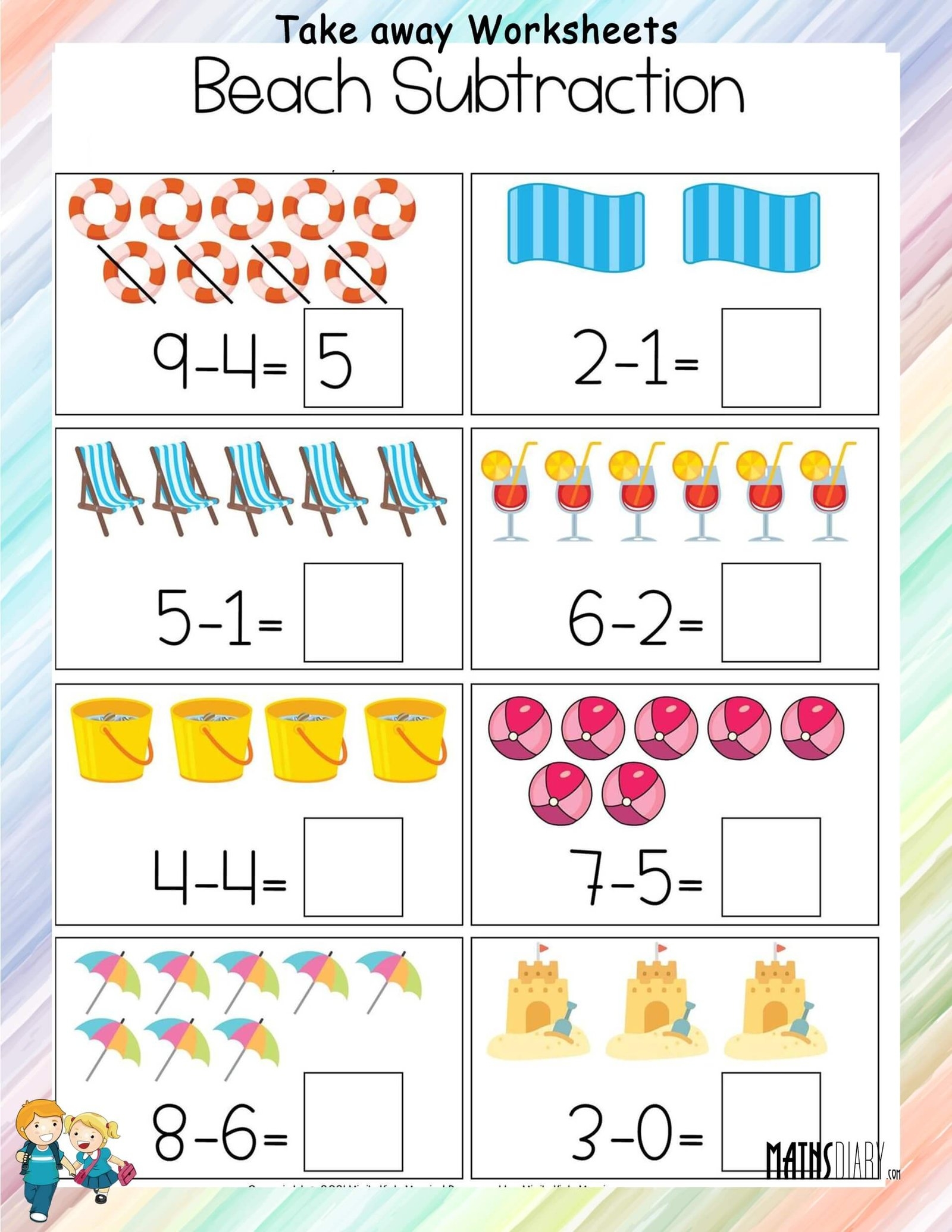 Subtraction Worksheets Math Worksheets MathsDiary