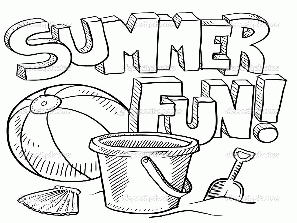 Summer Coloring Pages Preschool Coloring Home