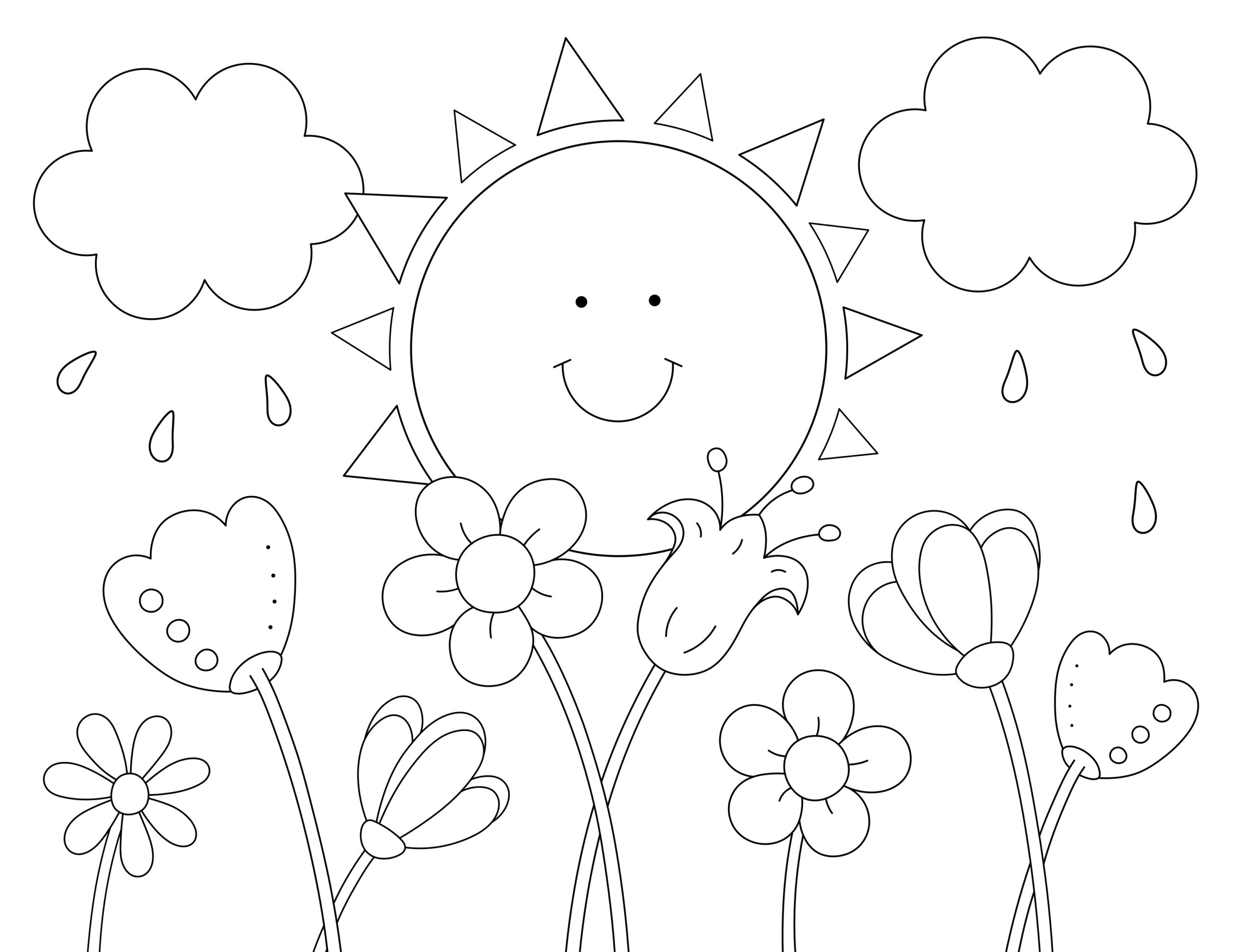 Summer Pictures To Print And Color For Kindergarten Infoupdate