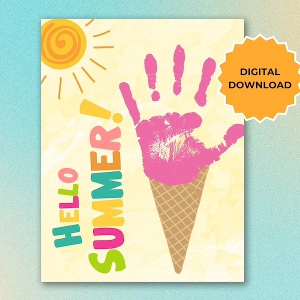 Summer Treats Craft Printable Etsy