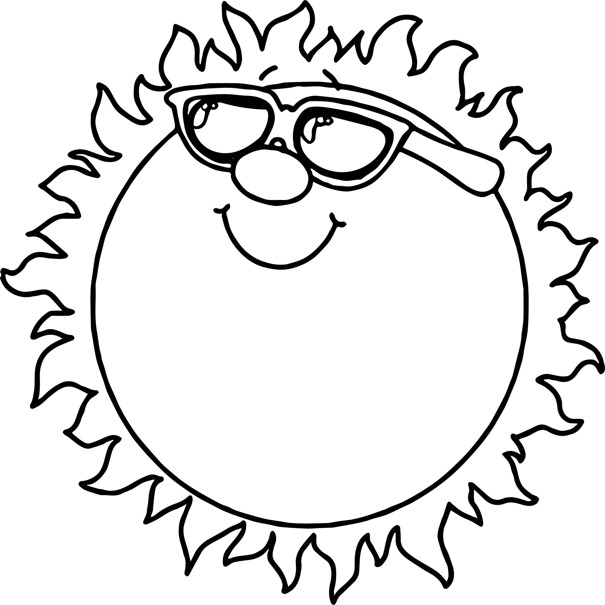 Sunshine Coloring Page