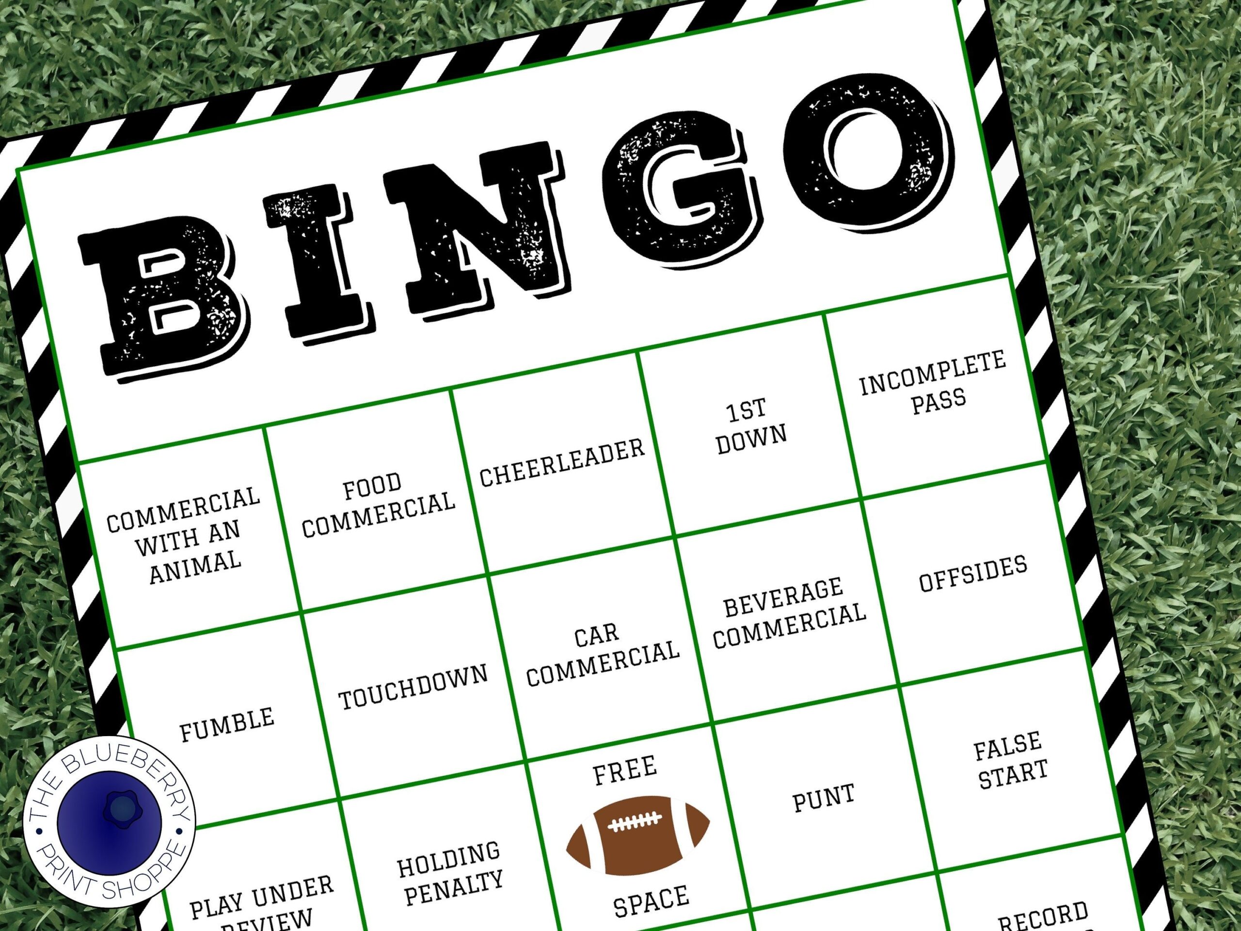 40 printable super bowl bingo cards