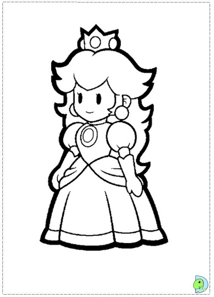 Super Mario Bros Coloring Page DinoKids