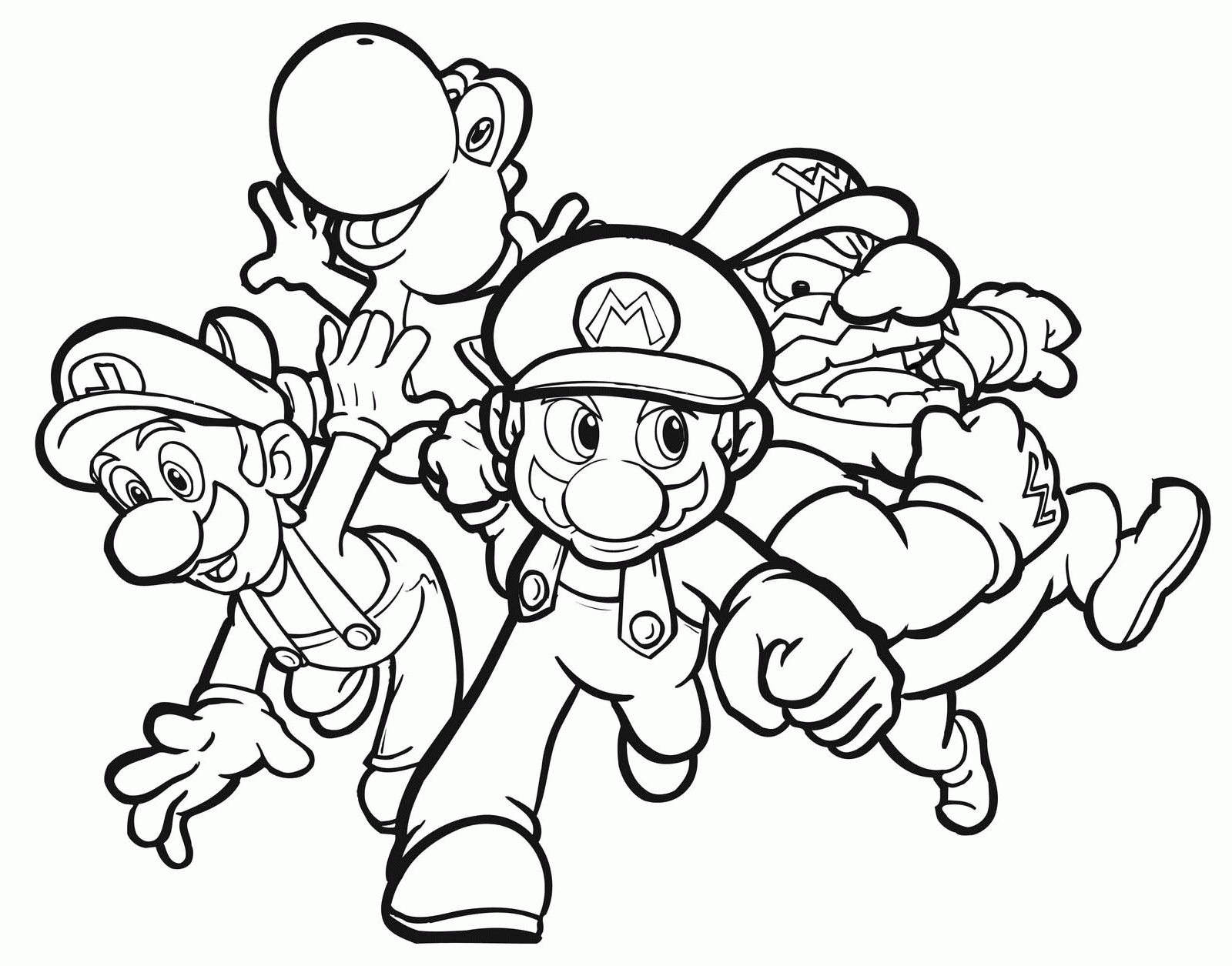 Super Mario Luigi Coloring Pages Mario Coloring Pages Vrogue co