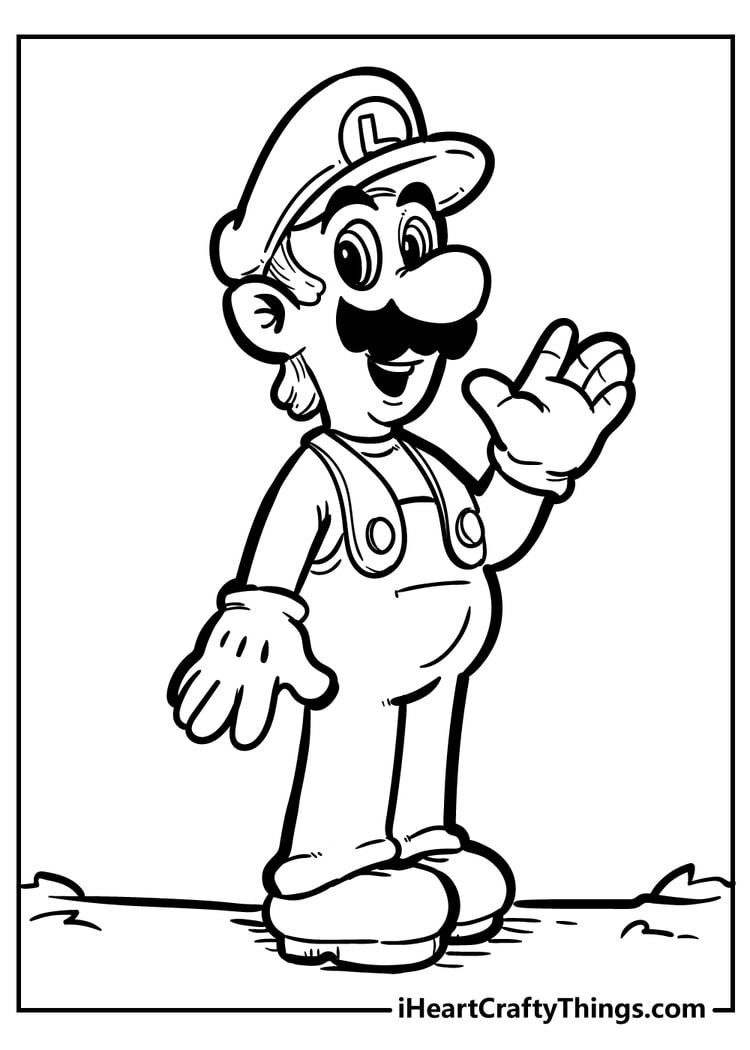 Super Mario Luigi Coloring Pages Mario Coloring Pages Vrogue co