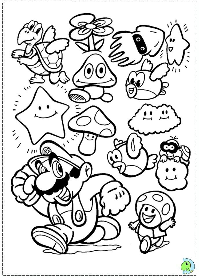 Super Smash Bros Coloring Pages Coloring Home