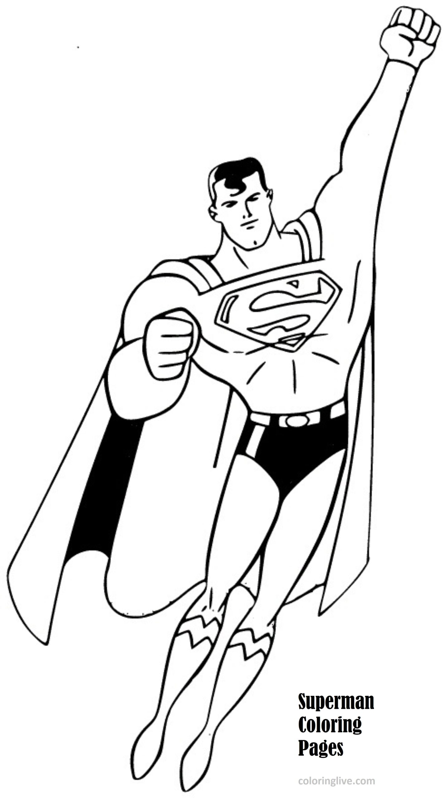 Superman Coloring Pages 16 Printable Sheets Simple To Draw Easy For