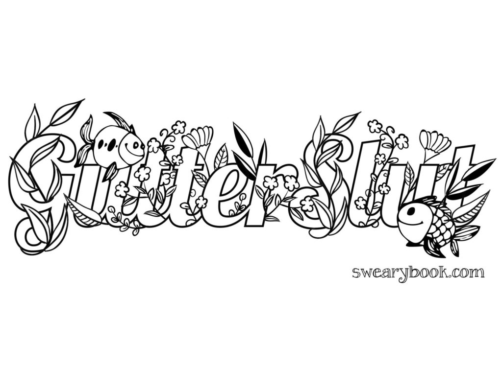 Swear Word Adult Coloring Pages At GetDrawings Free Download
