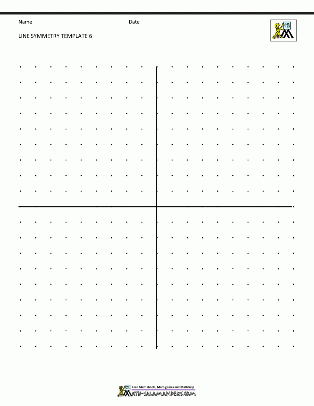Symmetry Worksheets