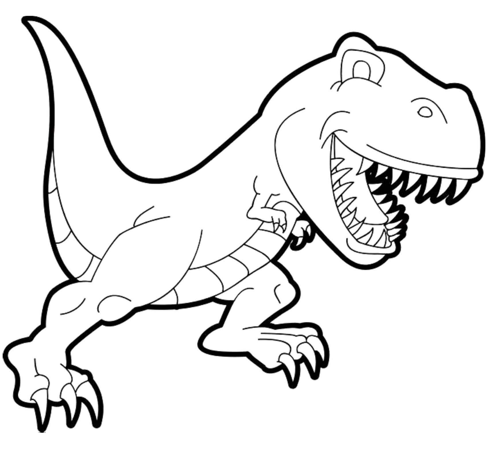 T rex Dinosaur Coloring Pages