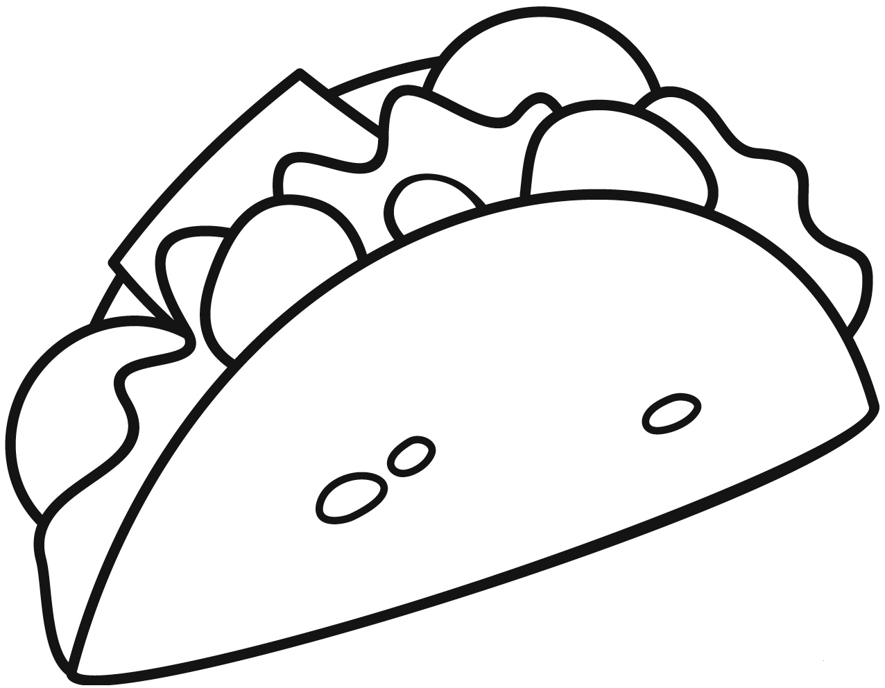 Taco Coloring Page ColouringPages