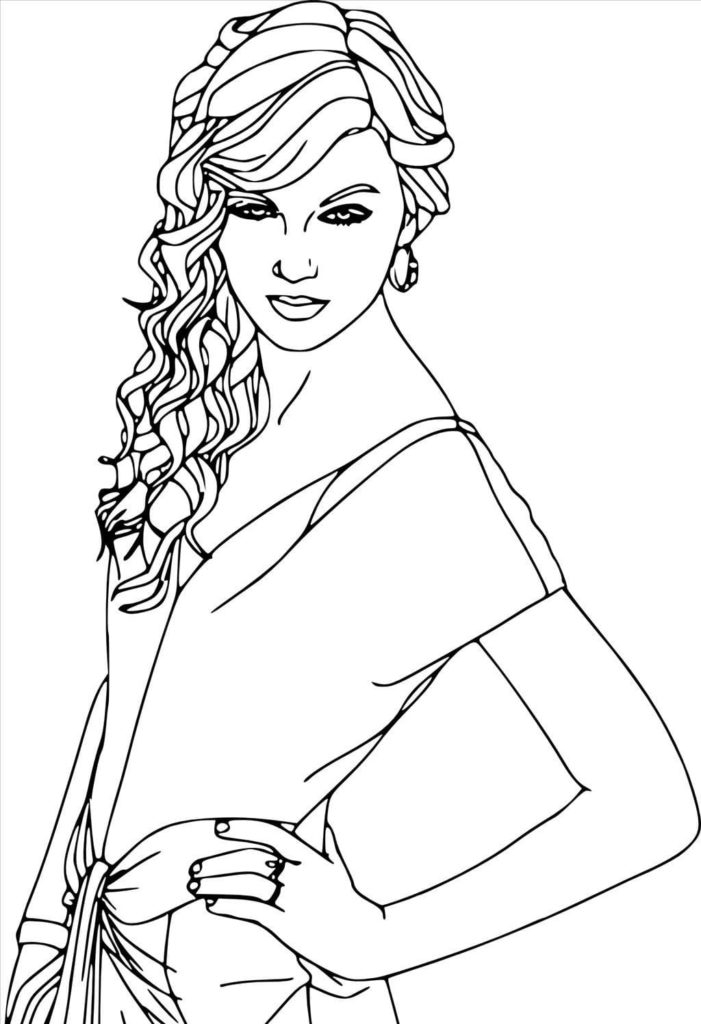 Taylor Swift Color Sheets