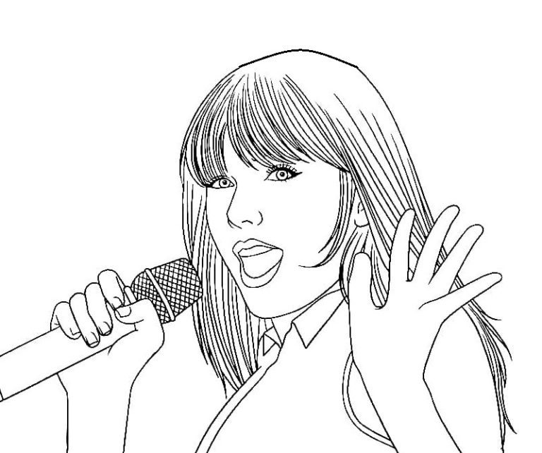 Taylor Swift Coloring Pages 1989