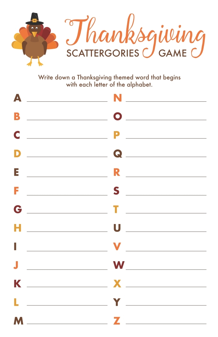 Thanksgiving Games For Family 13 Free PDF Printables Printablee