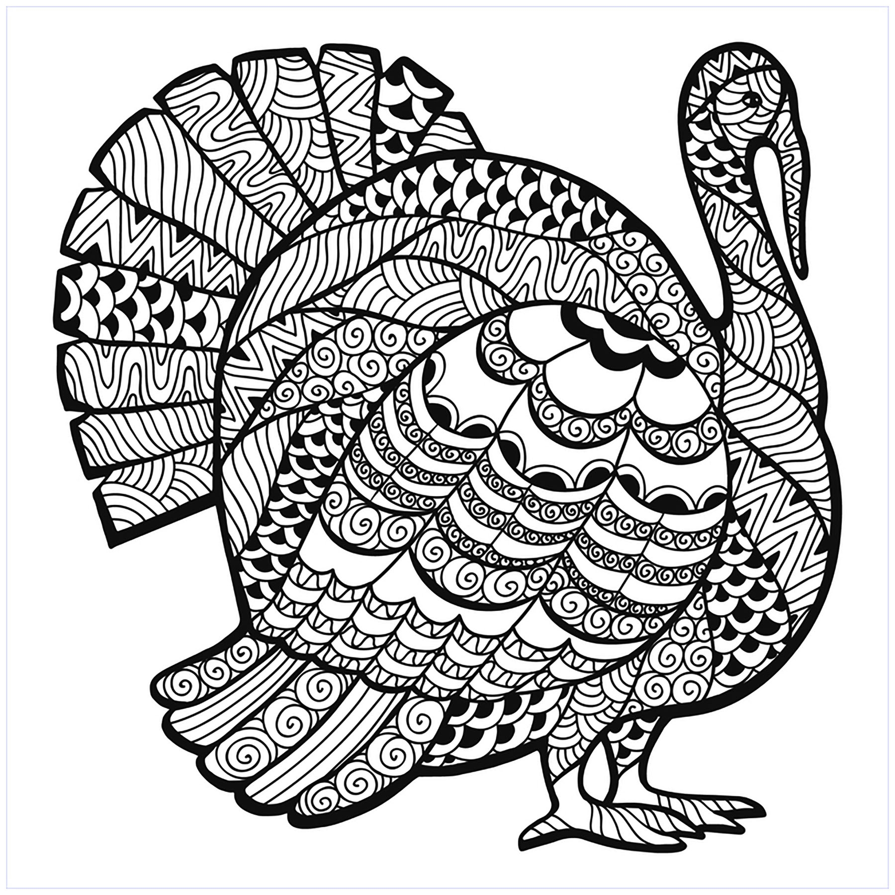 Thanksgiving Image To Print And Color Thanksgiving Coloring Pages For 