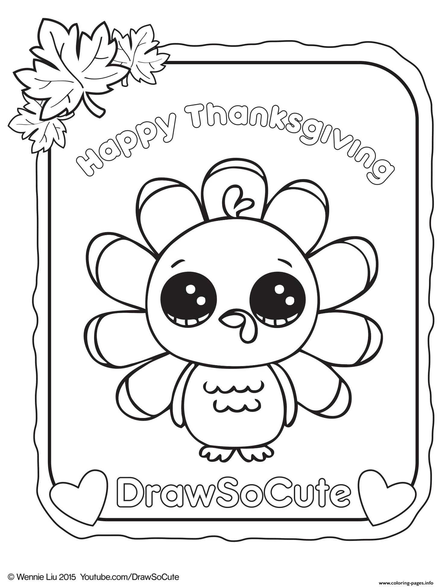 Thanksgiving Coloring Pages Easy