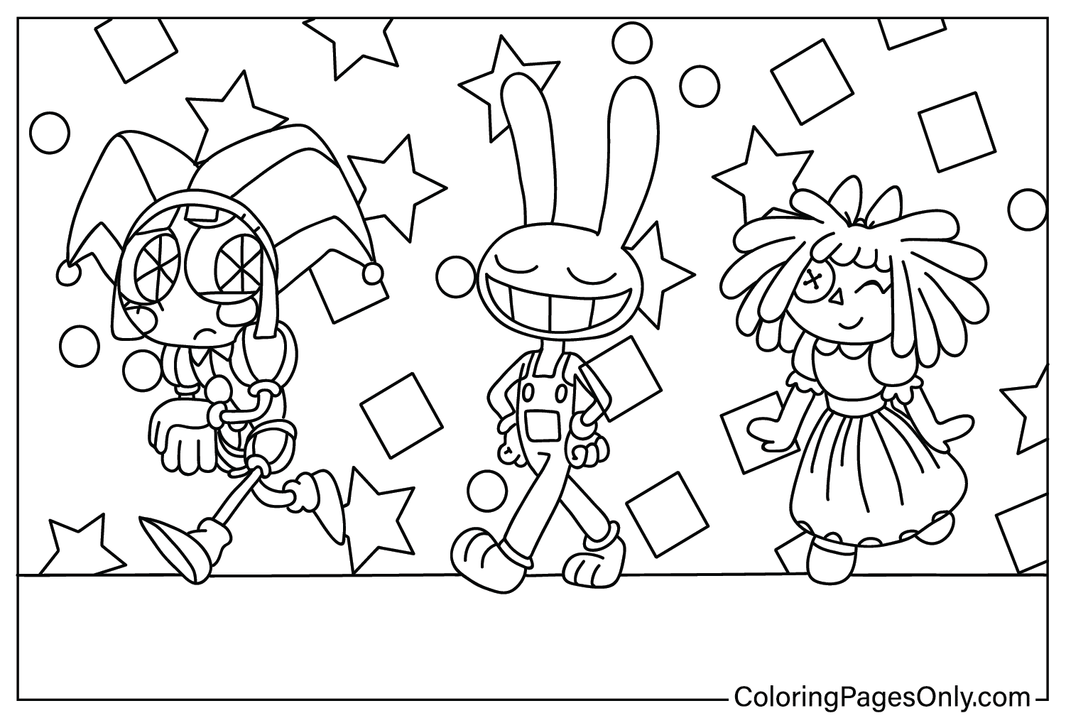 The Amazing Digital Circus To Color The Amazing Digital Circus Coloring 