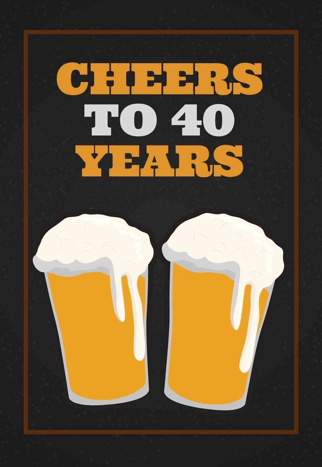 The Best 22 Printable 40th Birthday Cards free PRINTBIRTHDAY CARDS