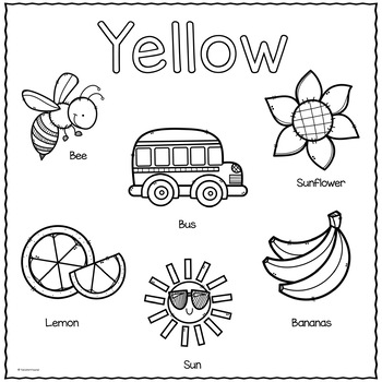The Color Yellow Printable Activities COLOR OF THE WEEK TpT