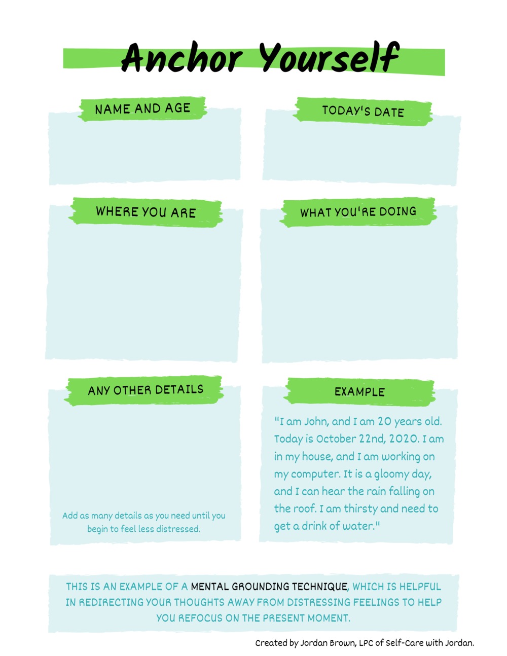 The Grounding Skills Worksheet For Therapists Psychotherapy Academy