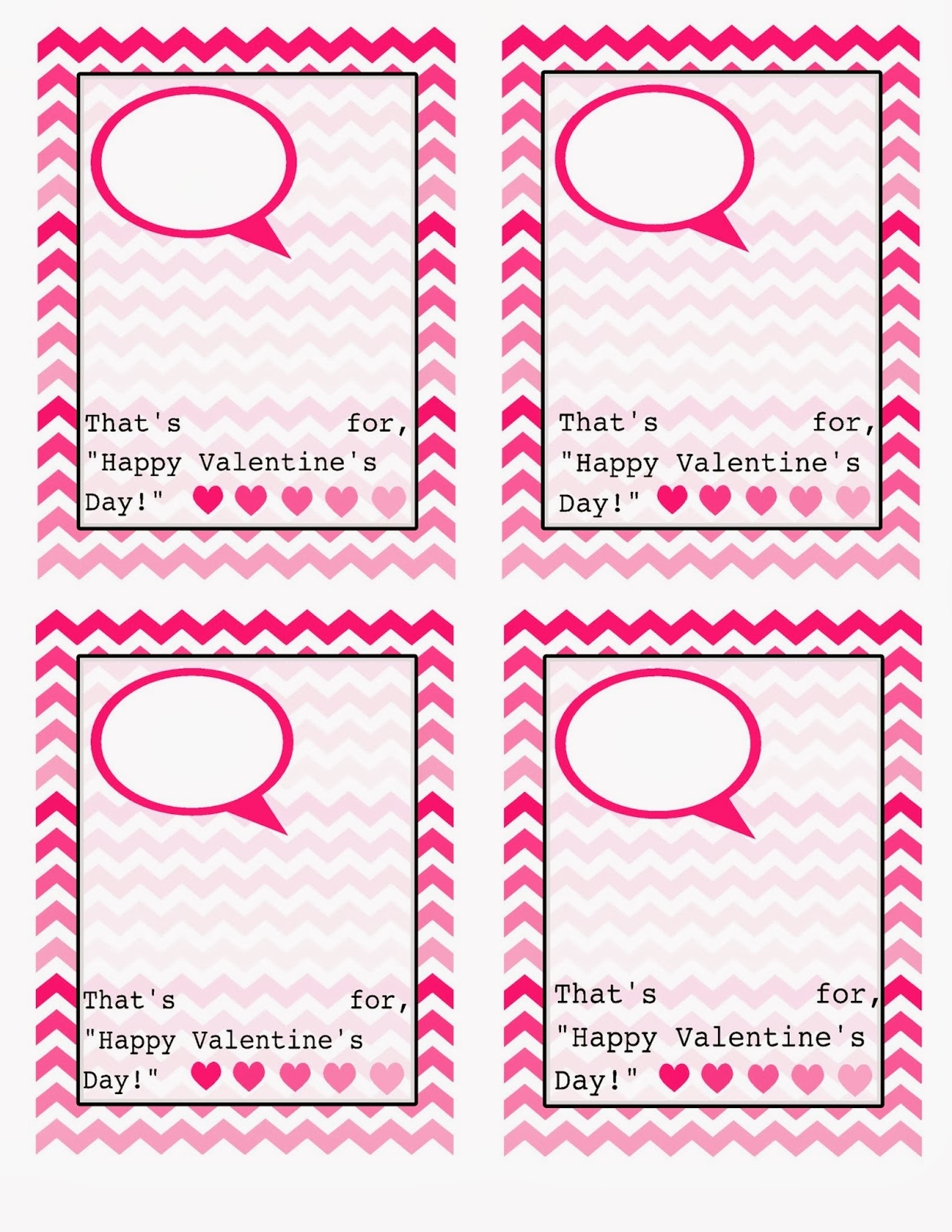 The Jacobs Clan Valentines Day Cards Free Template 