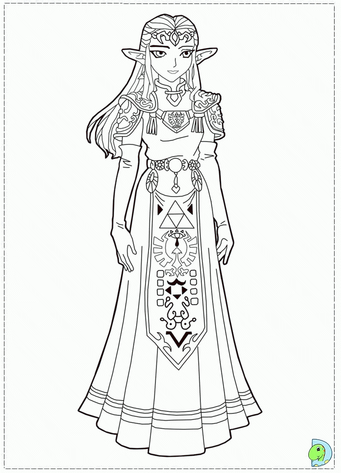 The Legend Of Zelda Coloring Pages Coloring Home
