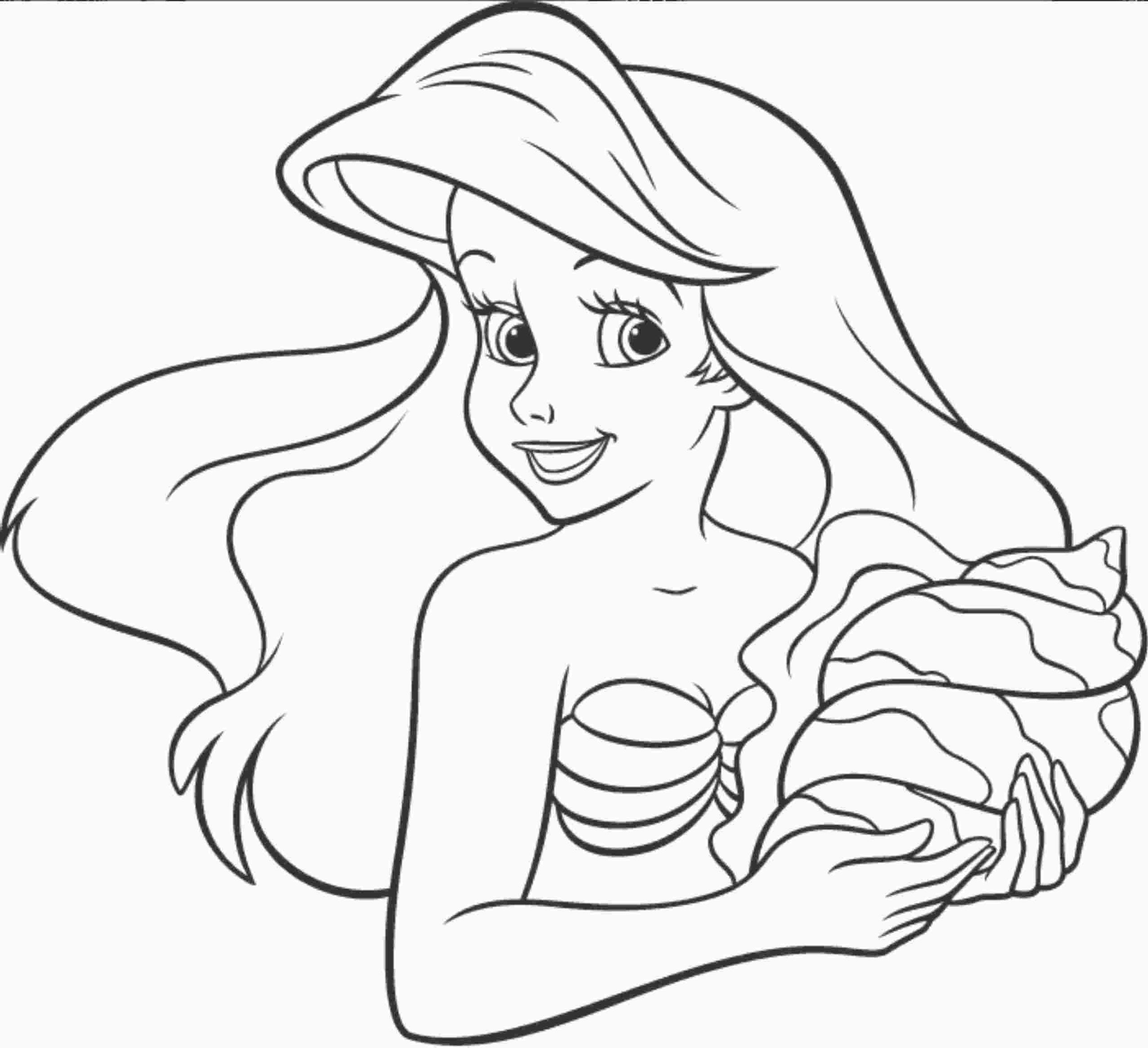 The Little Mermaid Coloring Pages Books 100 FREE And Printable 