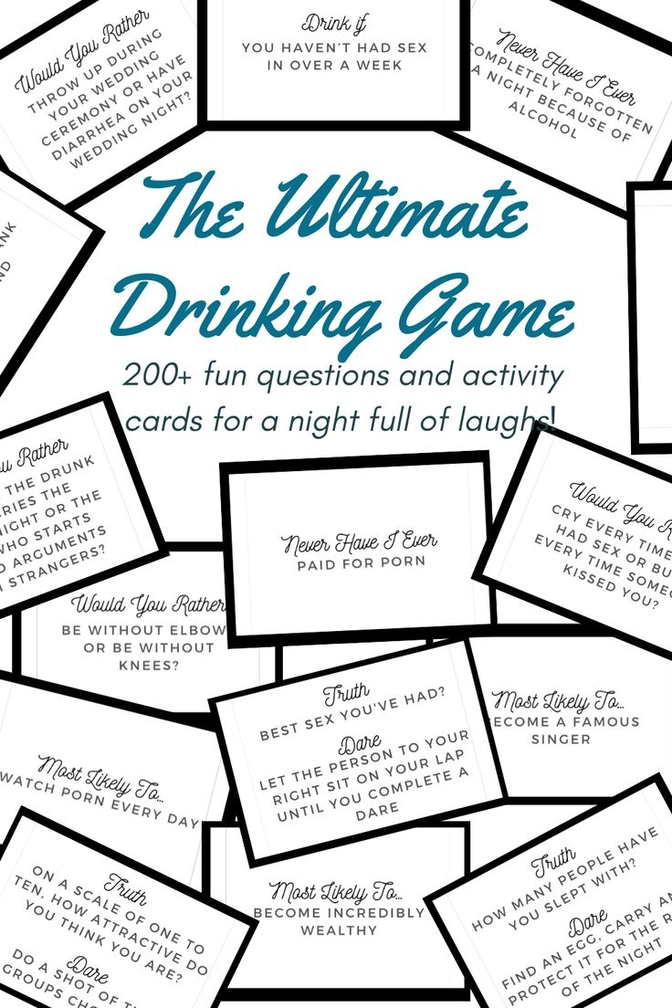 The Ultimate Adults Only Printable Drinking Game 240 Cards