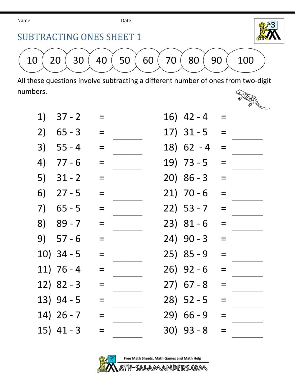 fun math worksheets for 3rd graders