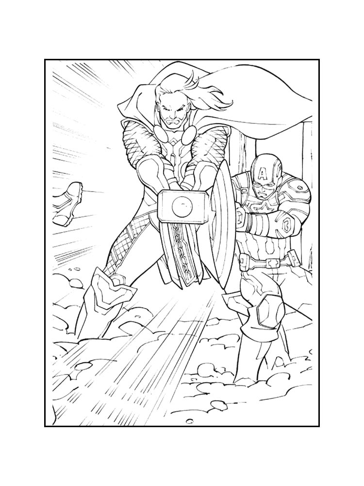 Thor Coloring Pages