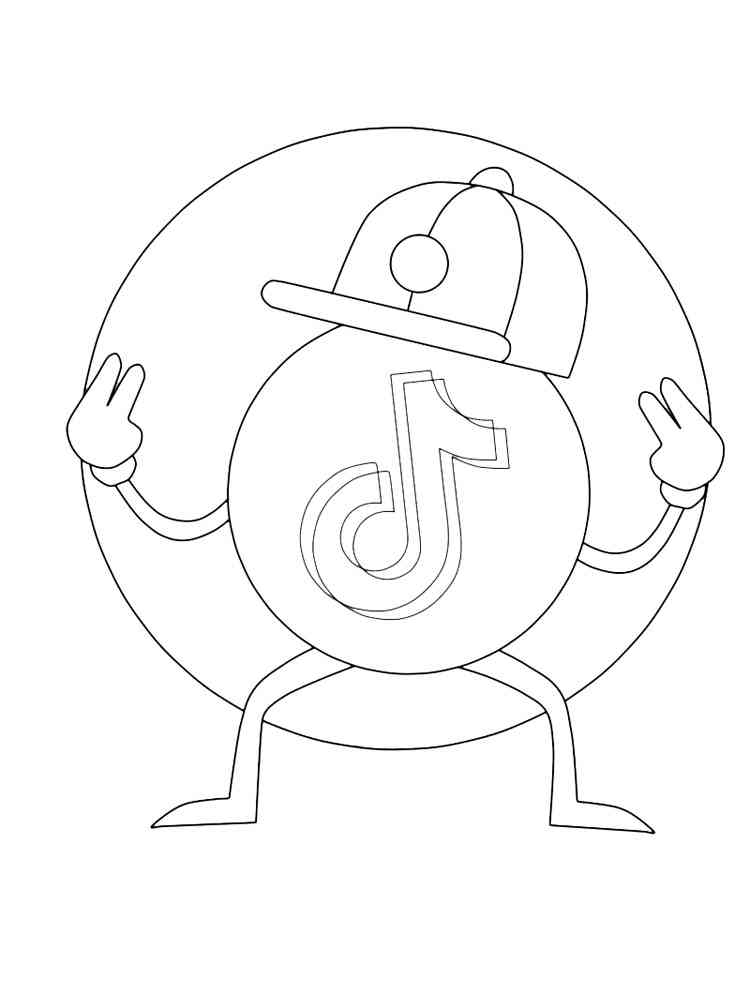 TikTok Coloring Pages