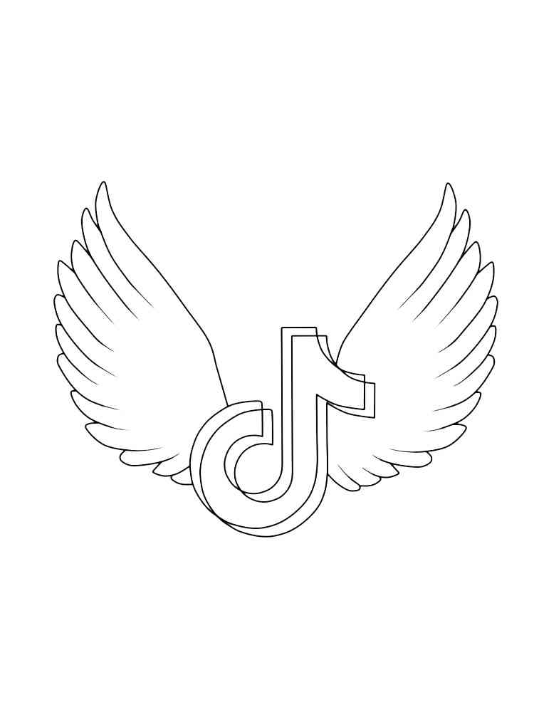 TikTok Coloring Pages