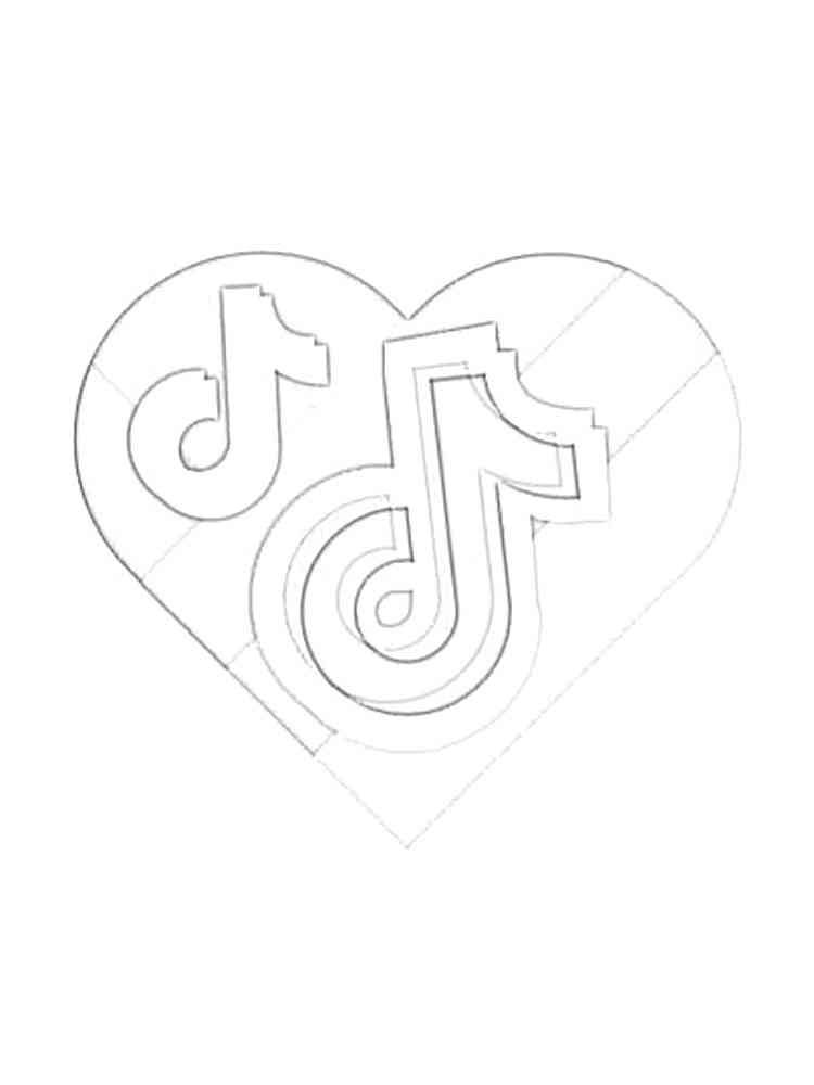 TikTok Coloring Pages