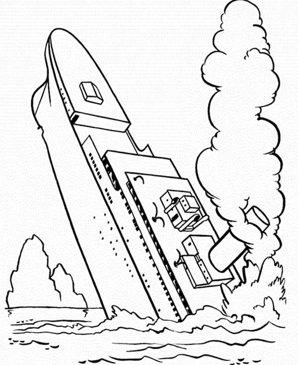 Titanic Coloring Pages Pictures ColoringMe