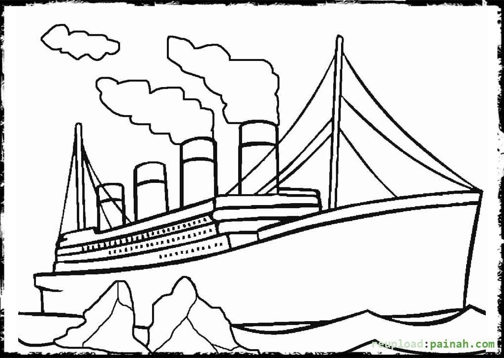 Titanic Coloring Pages To Print Coloring Home