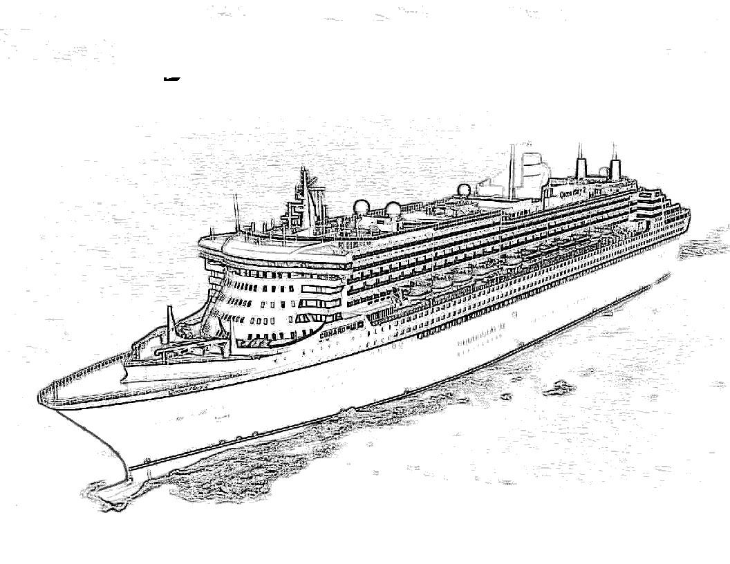Titanic Ship Coloring Pages