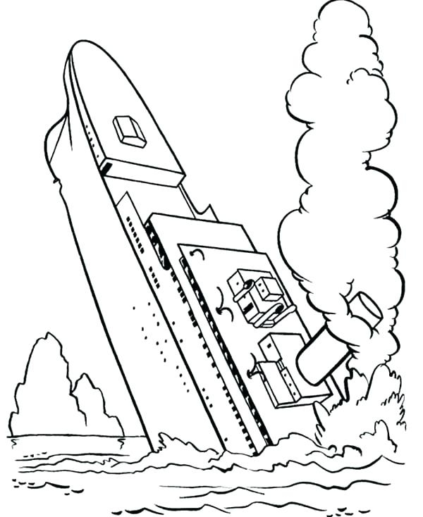 Titanic Ship Coloring Pages At GetDrawings Free Download