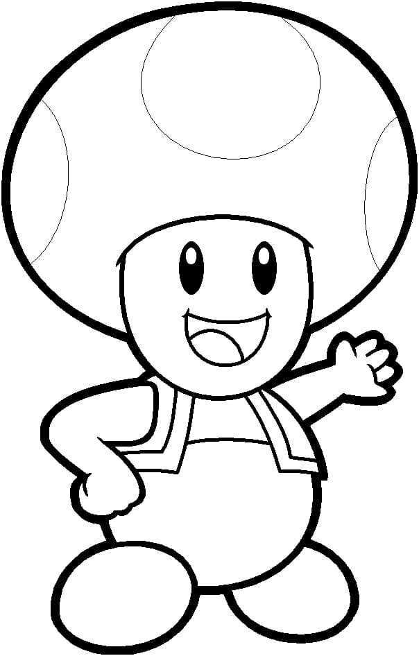 Toad From Mario Bros Coloring Page Free Printable Coloring Pages For 