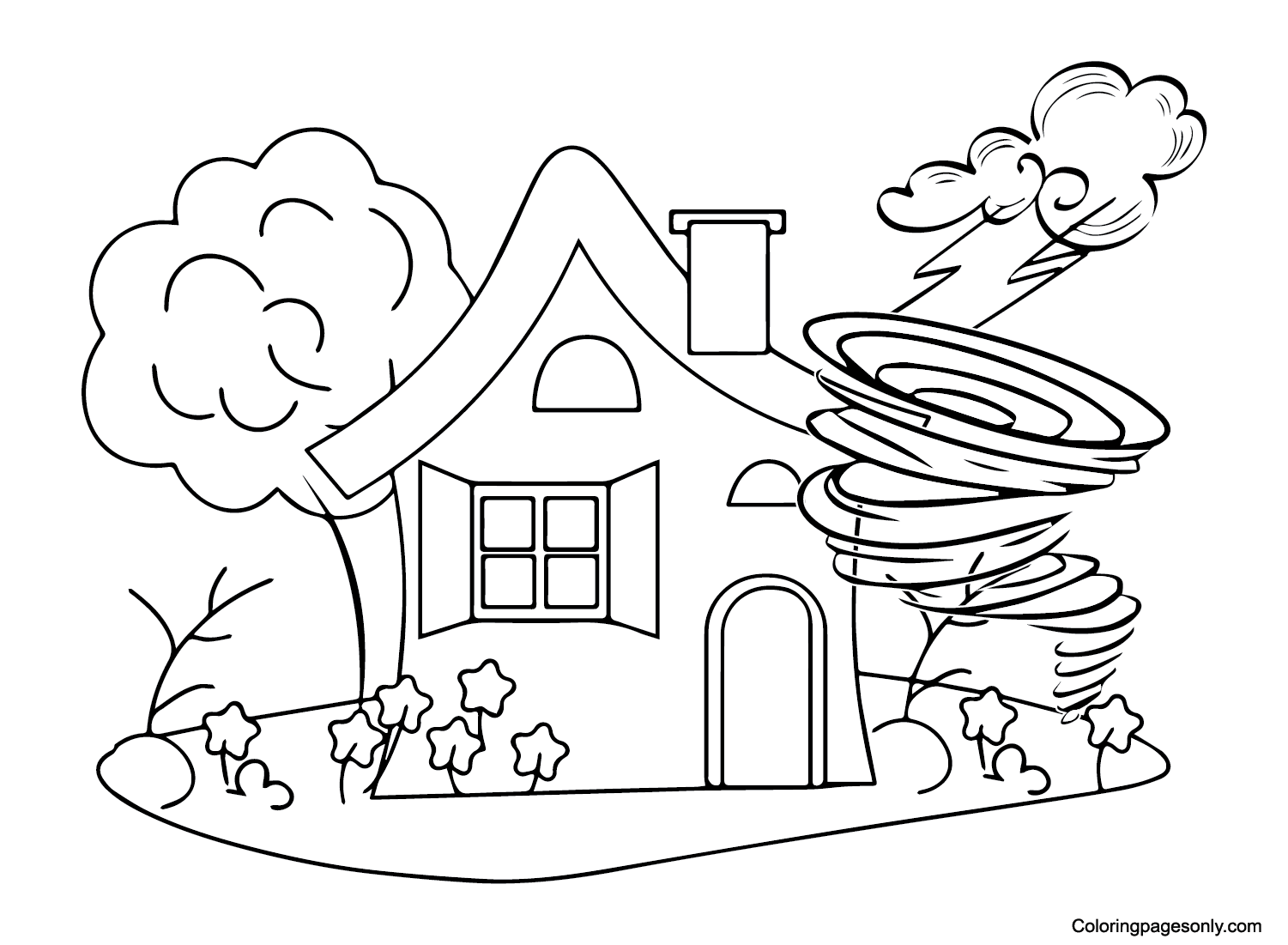 Tornado Color Sheets Coloring Page Free Printable Coloring Pages