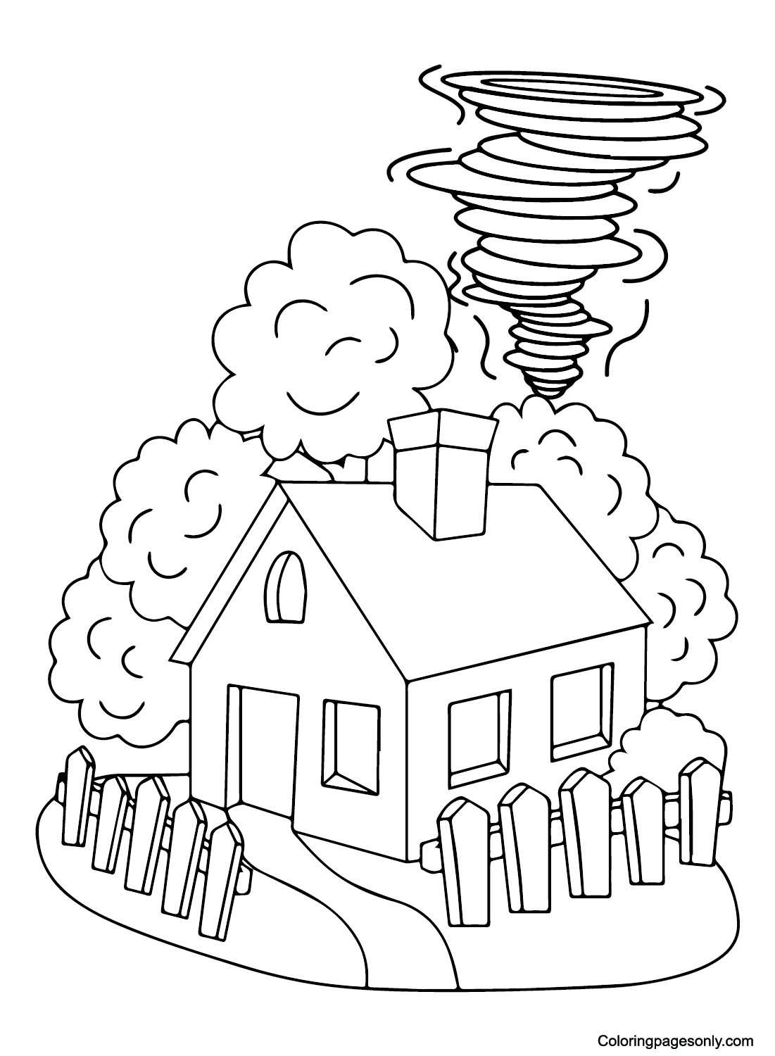 Tornado Color Pages