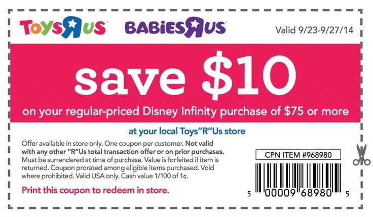 Toys R Us Coupon For 10