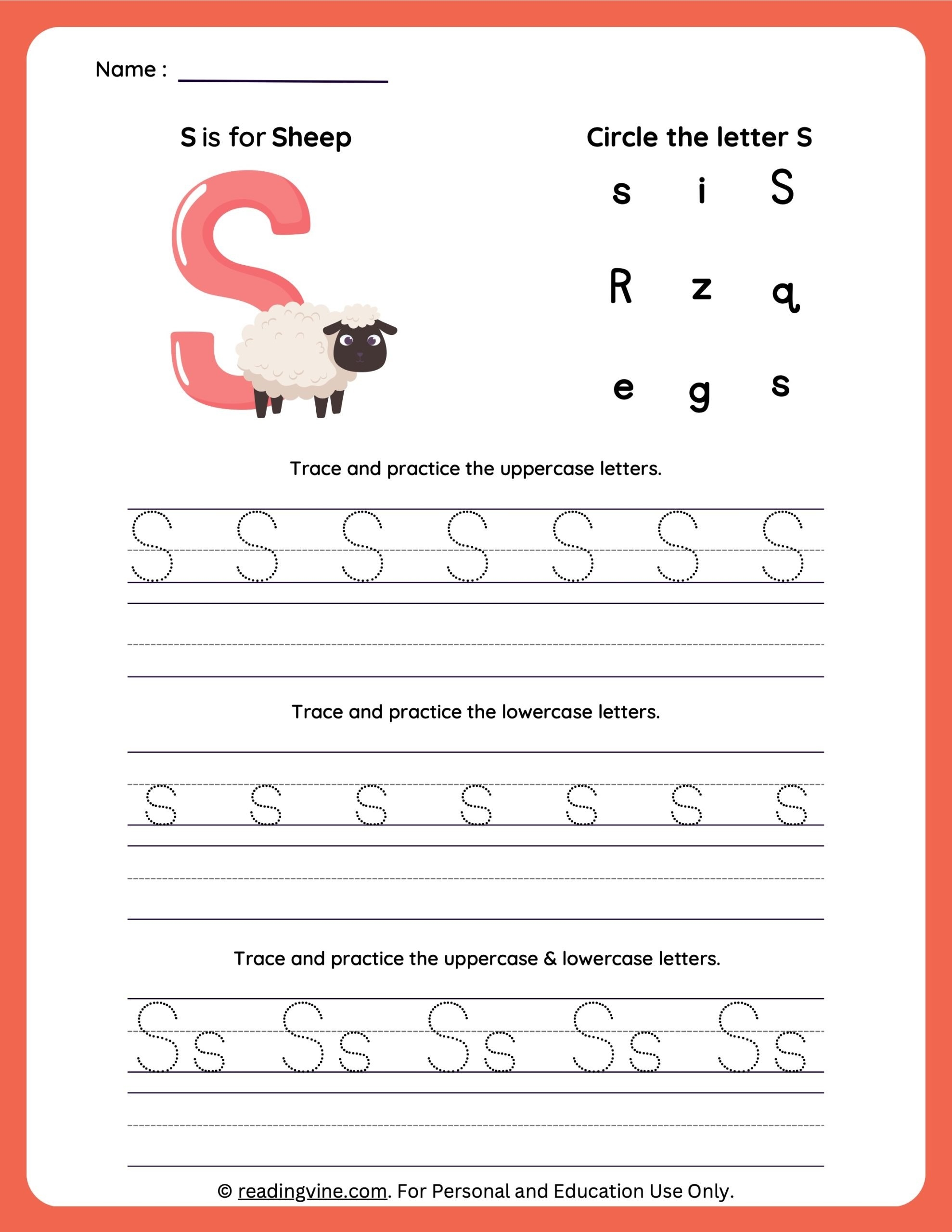 s worksheet