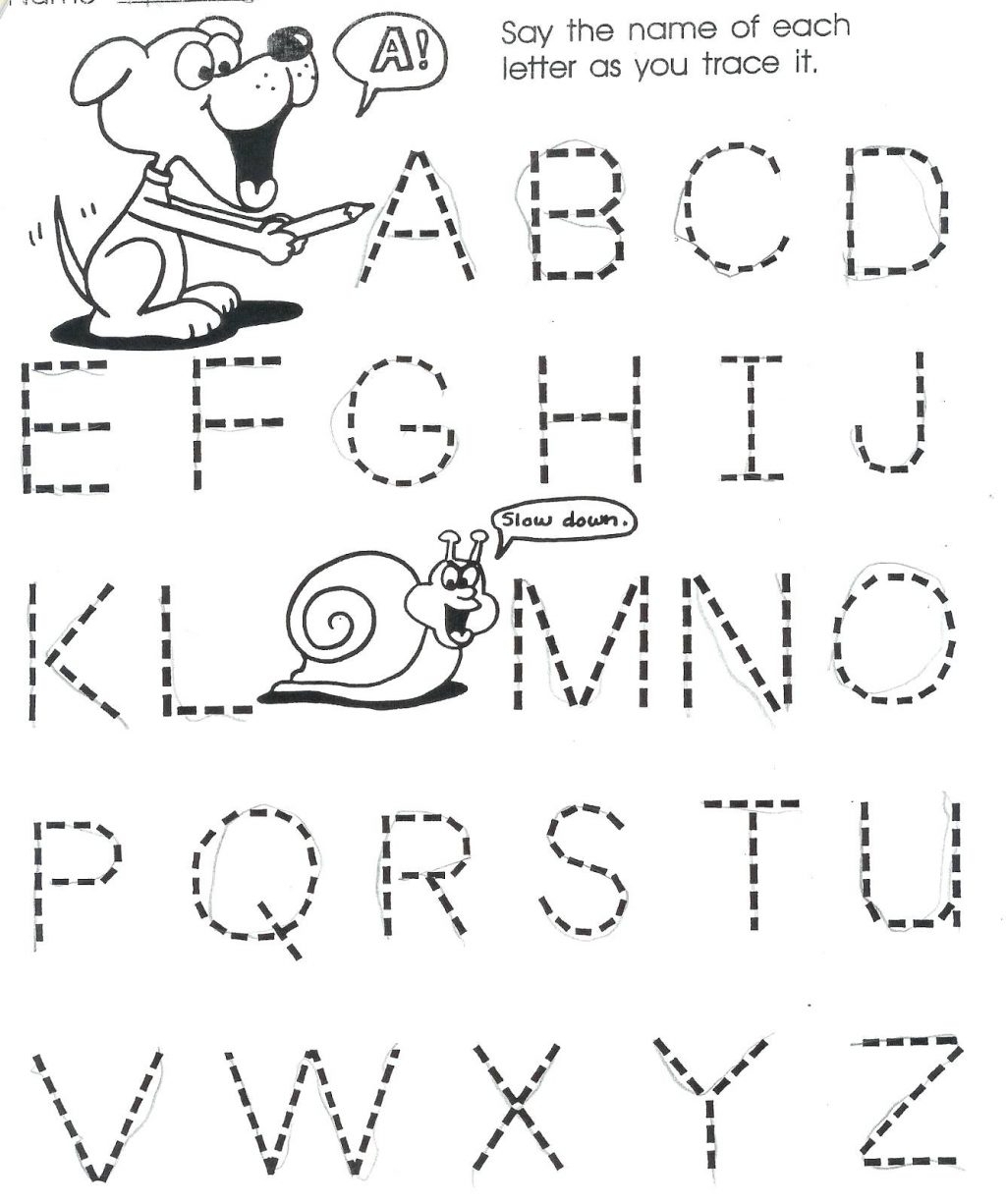 Tracing Worksheets For 3 Year Olds
