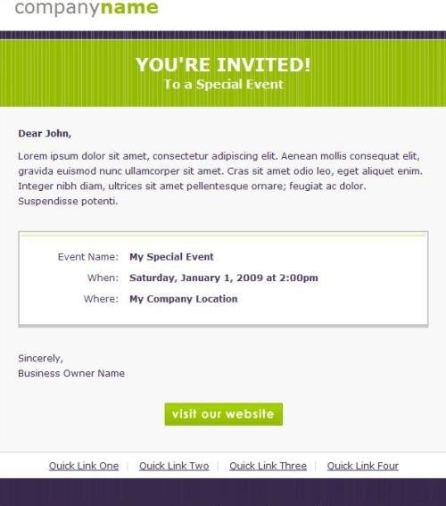 Training Invite Template
