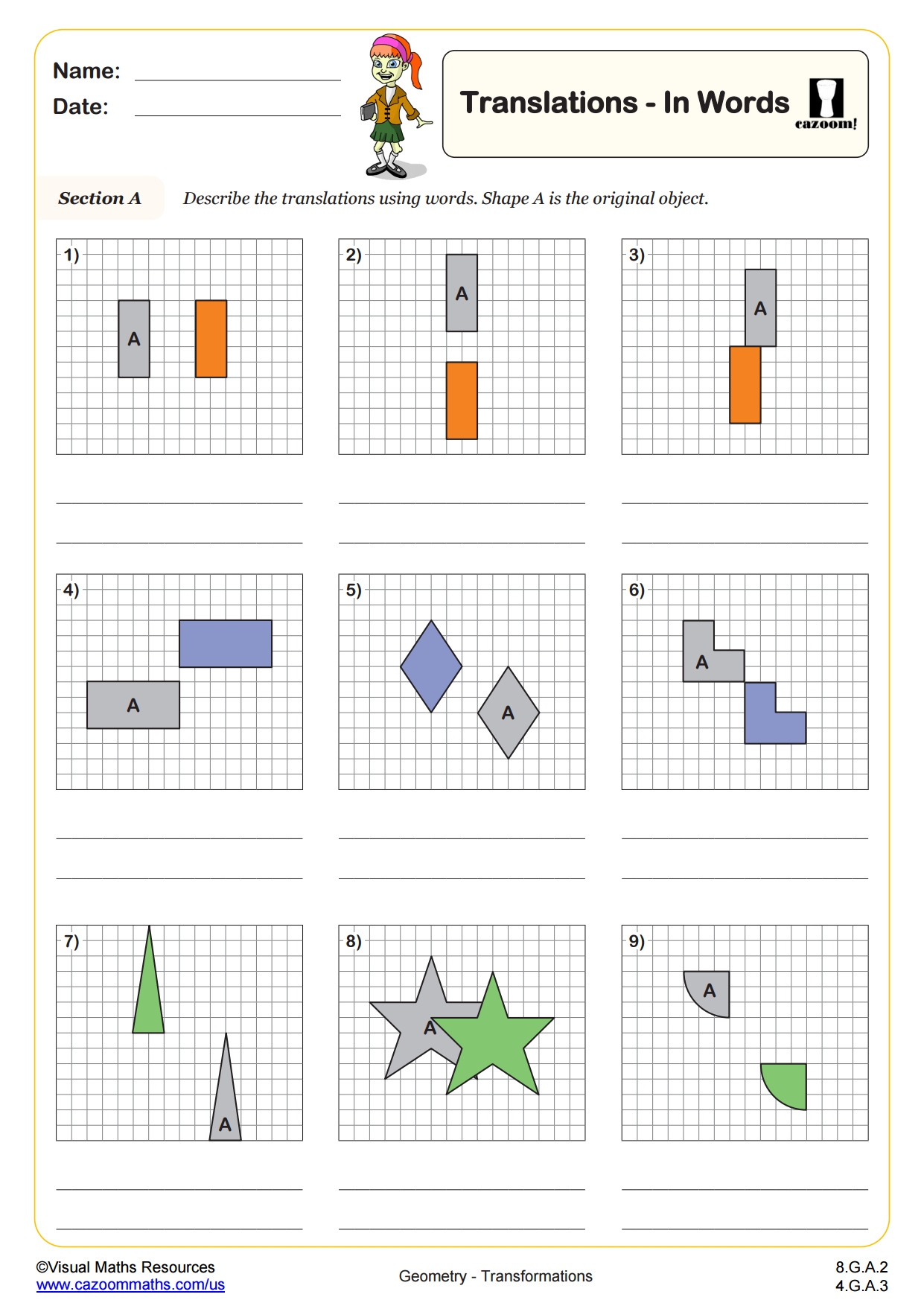 reflection worksheet pdf