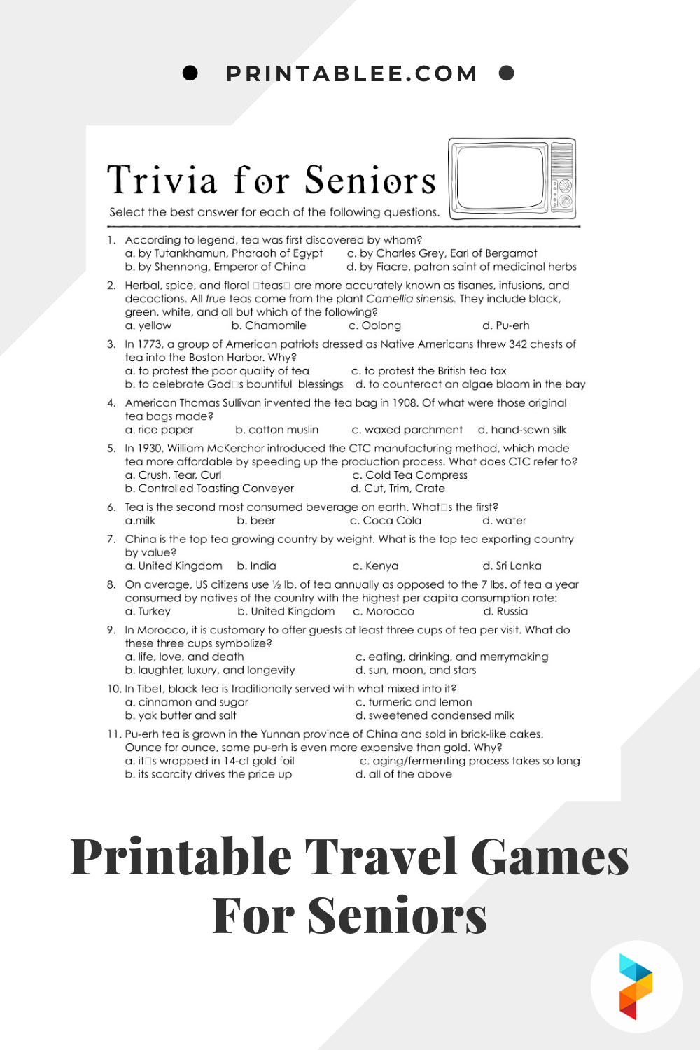 Travel Games Printable For Seniors Printable Travel Games For Kids
