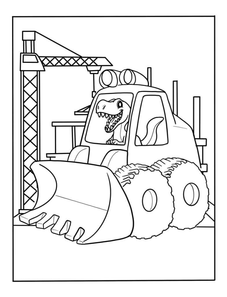 Trucks Coloring Page Printable Dinosaur Picture To Color Coloring Home