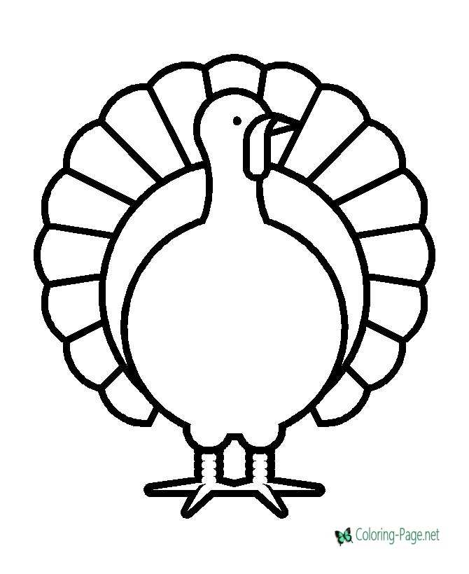 Turkey Coloring Pages